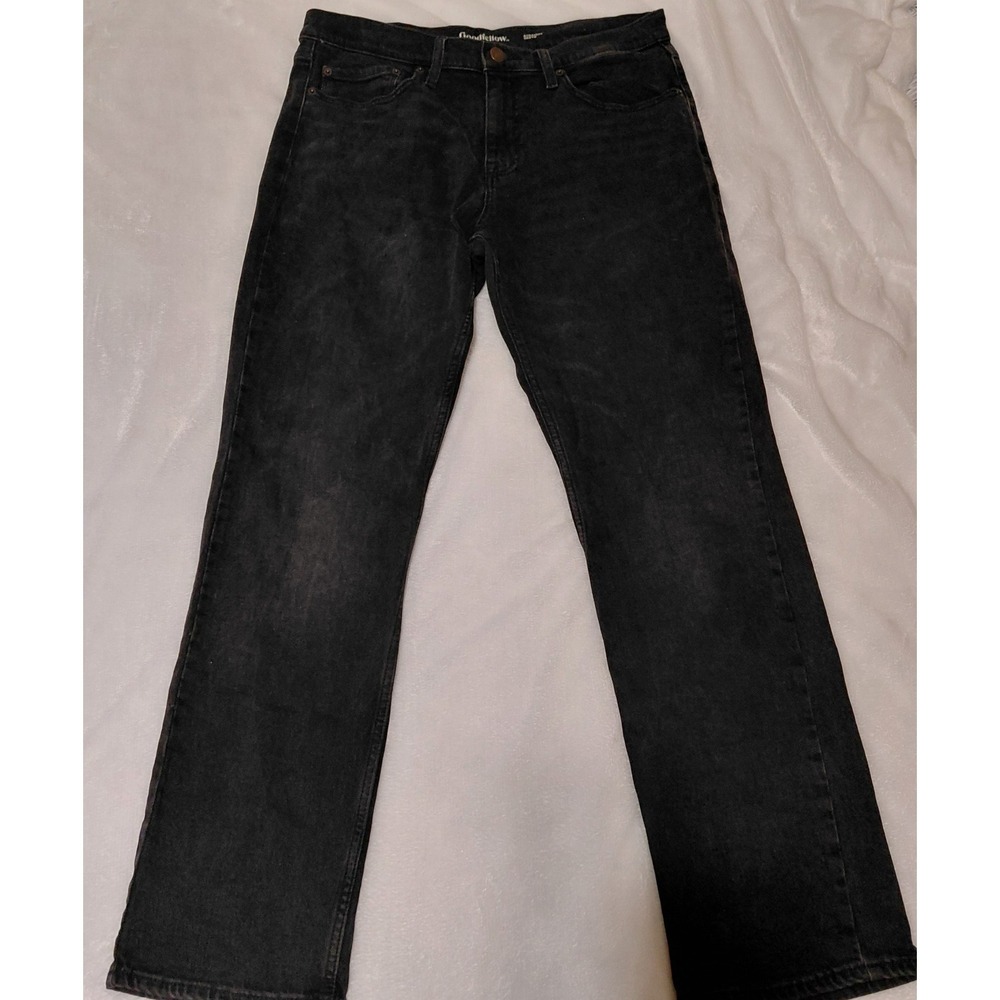 Goodfellow & Co Jeans Mens 34x32 Black Straight Leg Denim Pants Casual